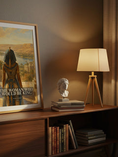 The Woman Who Would Be King watercolour print on bookshelf – Kara Cooney fan gift