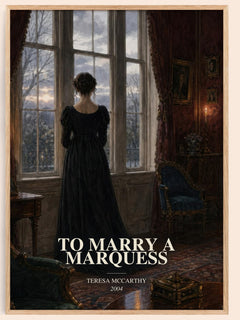 To Marry a Marquess watercolour book poster by Teresa McCarthy – framed literary art print