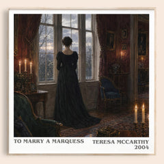 To Marry a Marquess literary book poster by Teresa McCarthy – framed literary art print