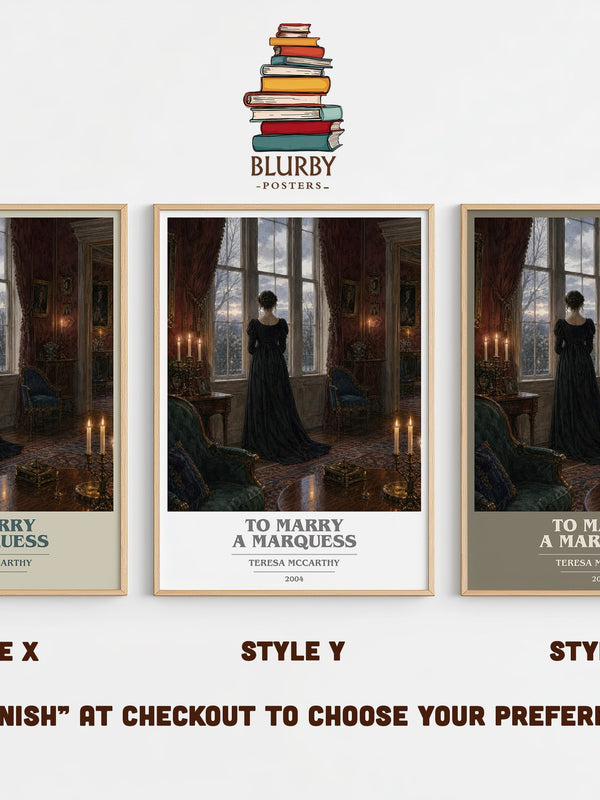 To Marry a Marquess book cover print in frame leaning in hallway – romance wall art