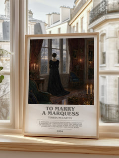 To Marry a Marquess bookish poster colour and style options – Teresa McCarthy book art