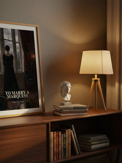 To Marry a Marquess watercolour print on bookshelf – Teresa McCarthy fan gift