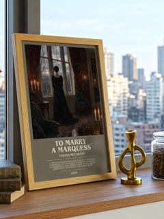 To Marry a Marquess bookish print framed by window – literary home decor