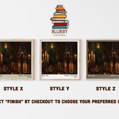 Kill Joy literary print in frame leaning in hallway – thriller wall art