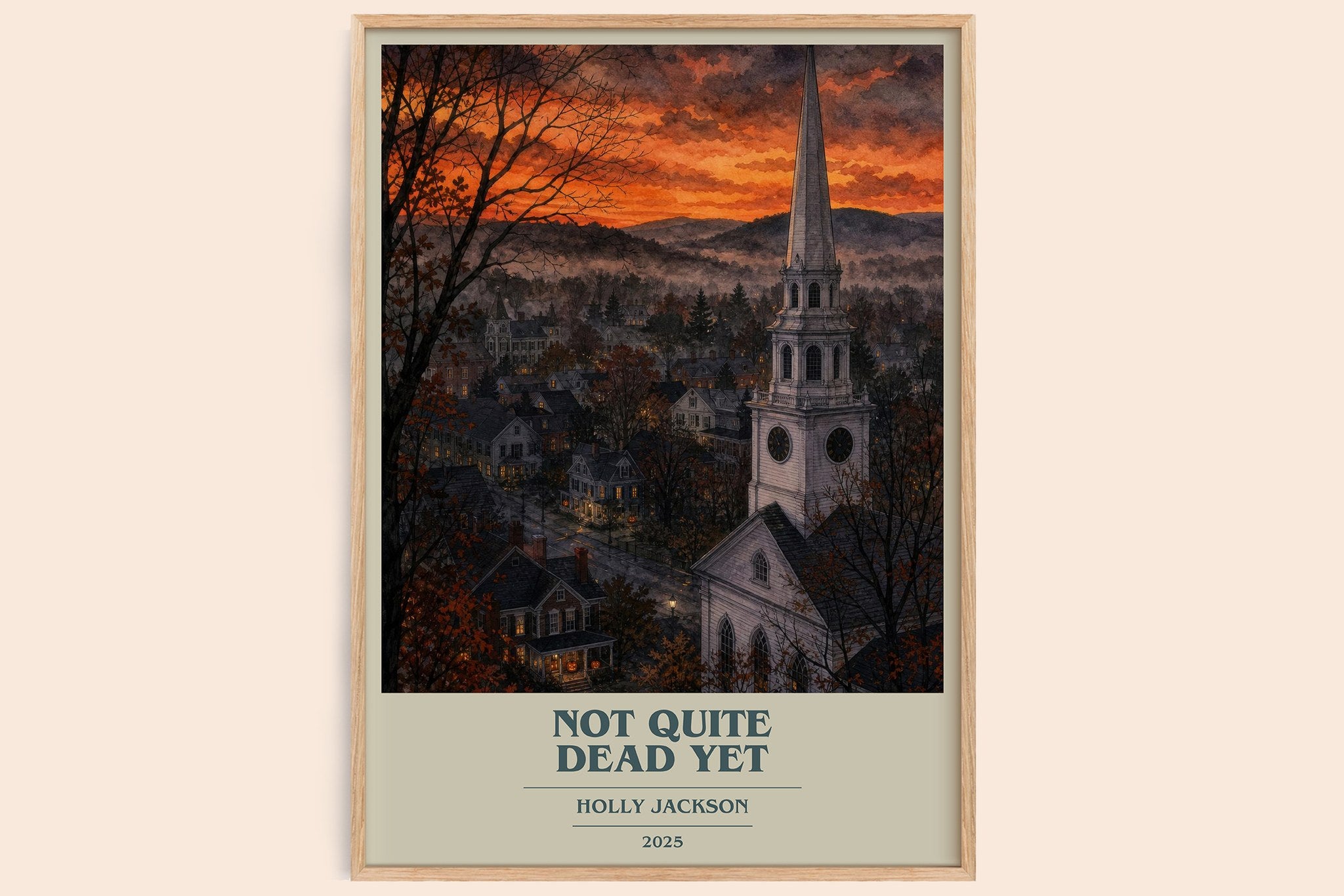 Not Quite Dead Yet Book Cover Poster by Holly Jackson
