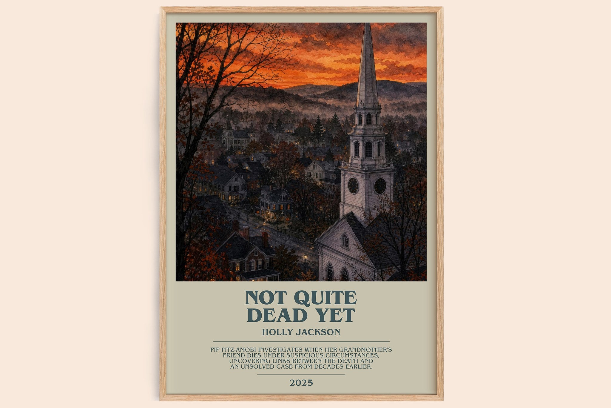 Not Quite Dead Yet Bookish Wall Art by Holly Jackson