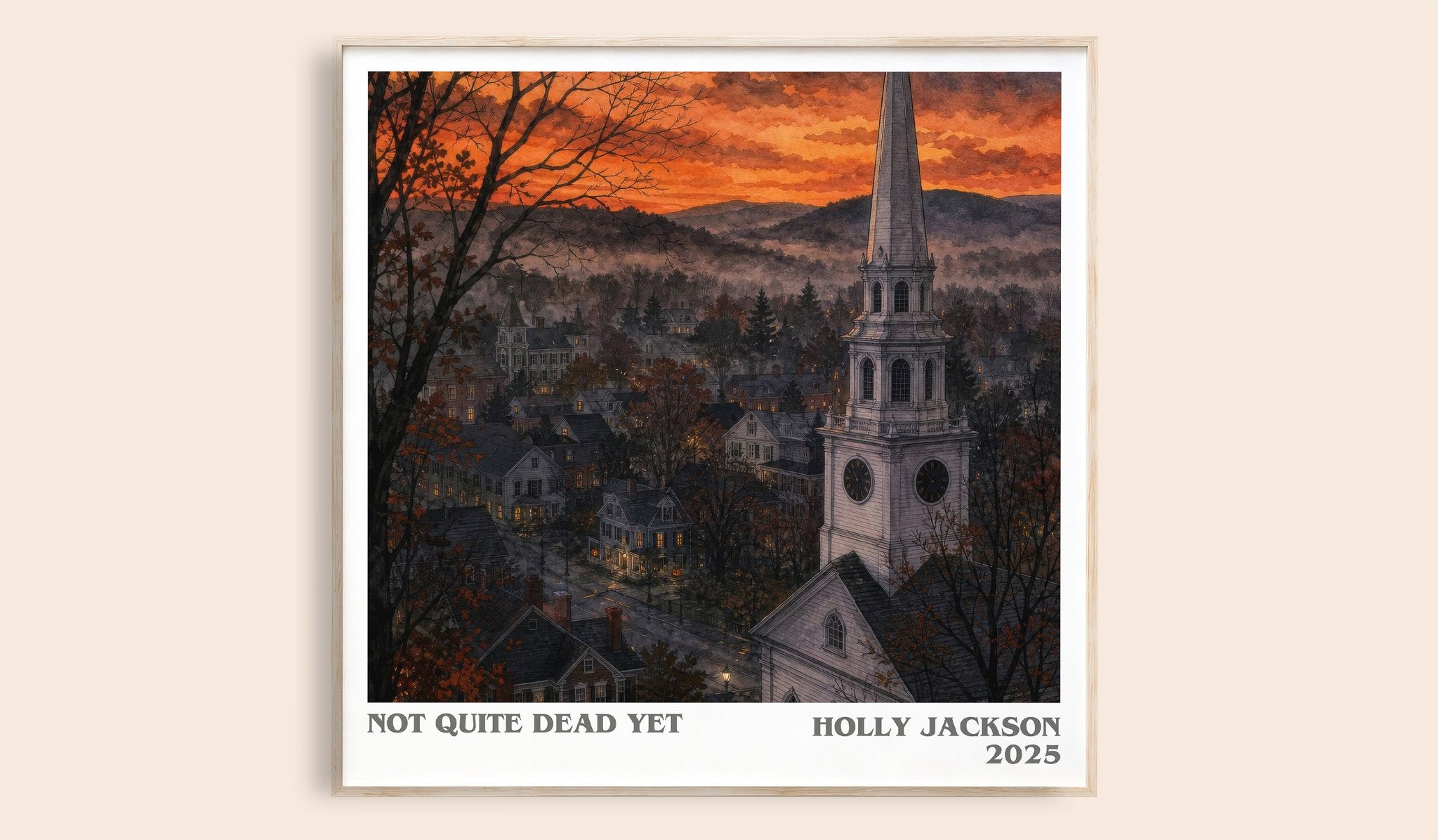 Not Quite Dead Yet Literary Art Print by Holly Jackson