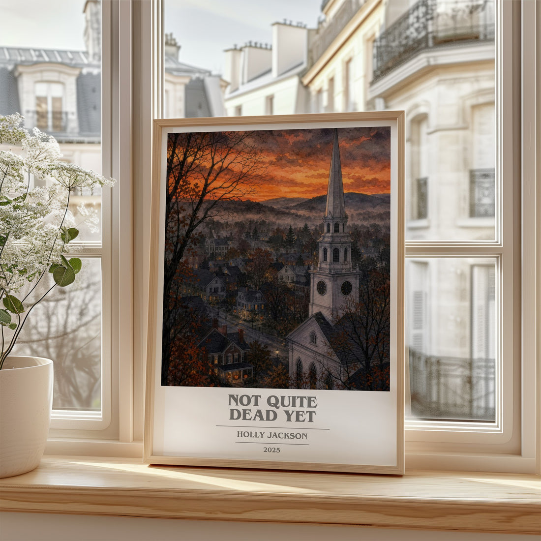 Not Quite Dead Yet book cover poster colour and style options – Holly Jackson book art