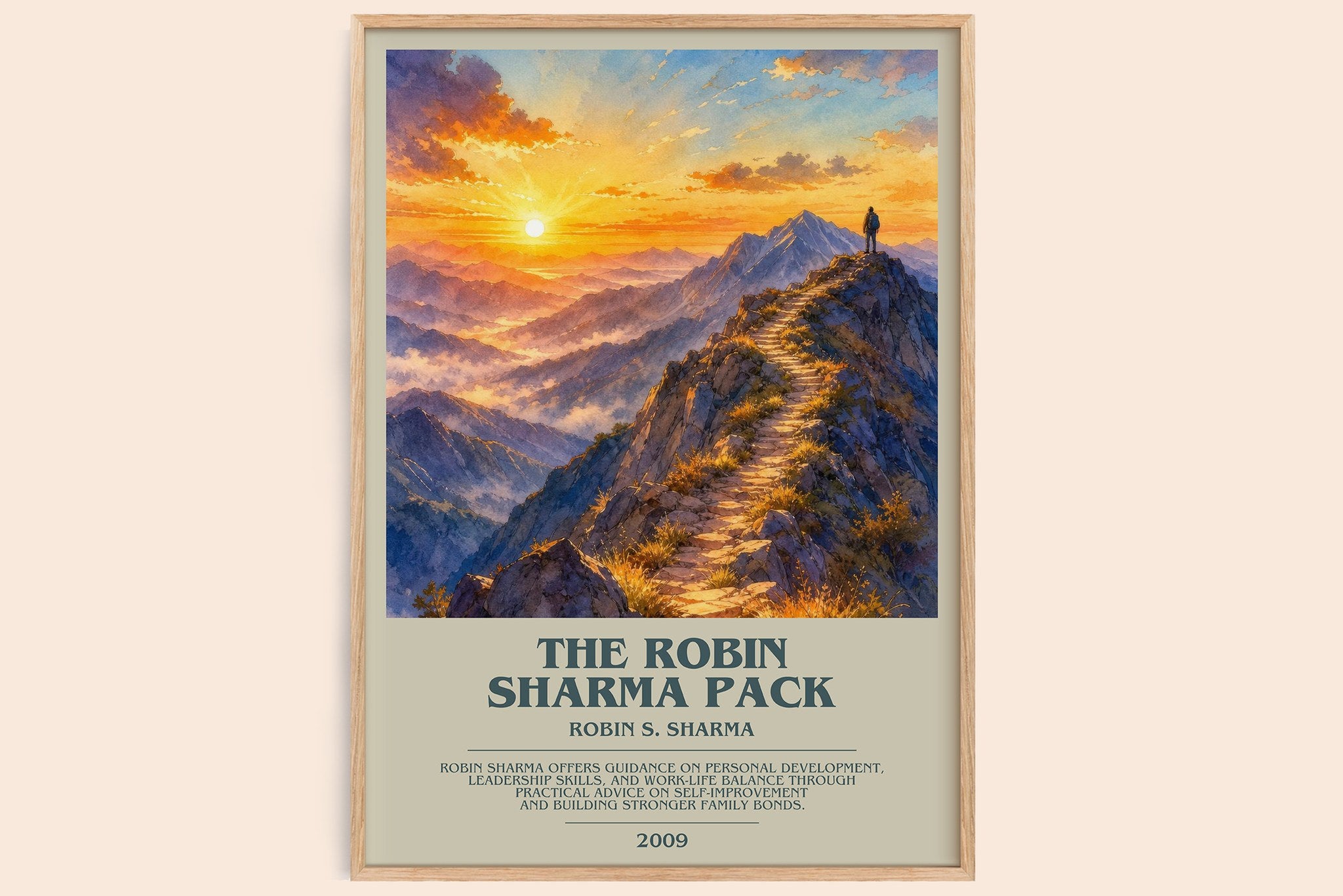 The Robin Sharma pack Bookish Wall Art by Robin S. Sharma