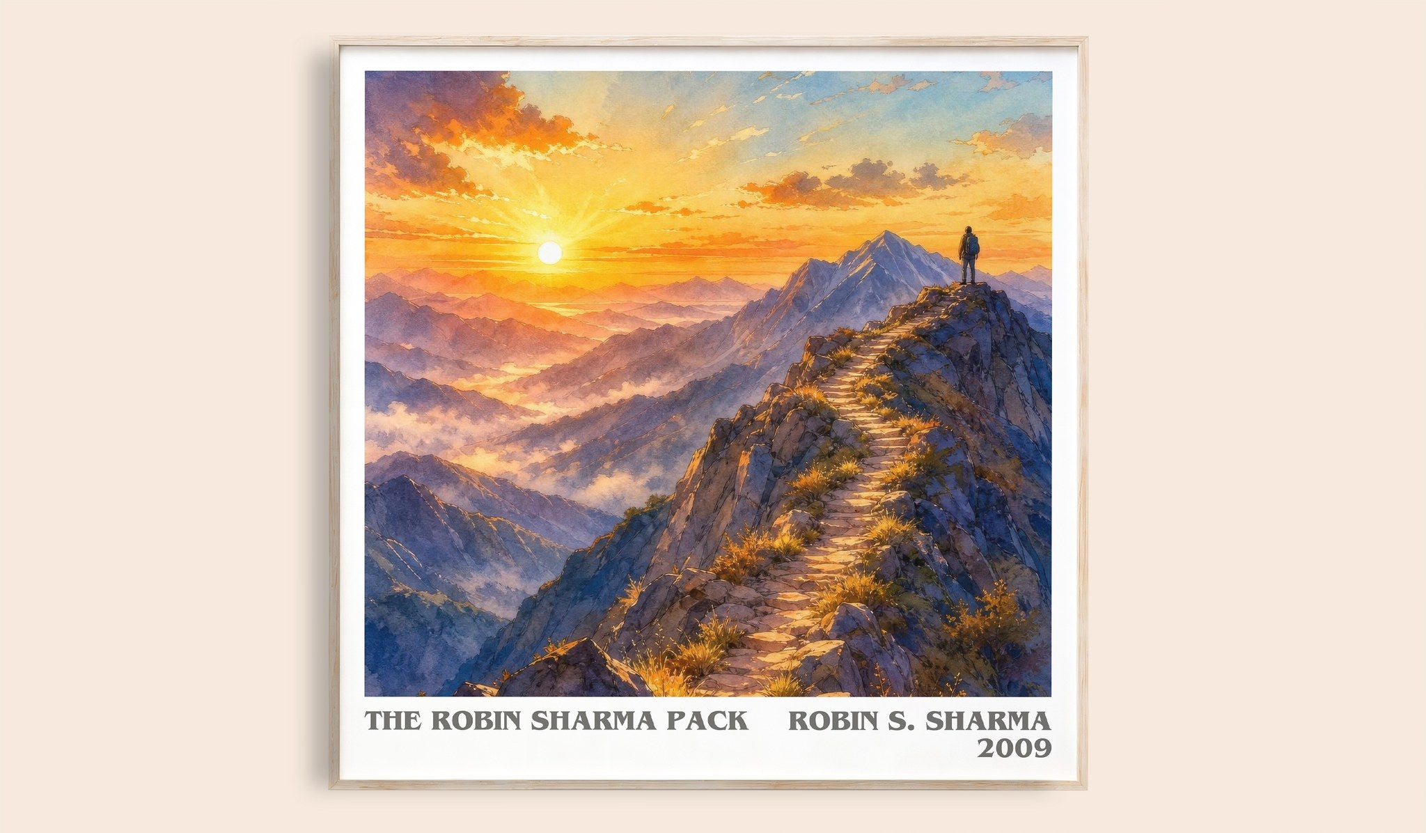 The Robin Sharma pack Literary Art Print by Robin S. Sharma