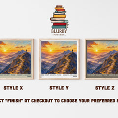 The Robin Sharma pack literary print in frame leaning in hallway – non fiction wall art