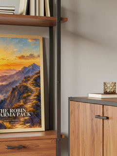 The Robin Sharma pack book watercolour illustration paper finish options – matte satin gloss