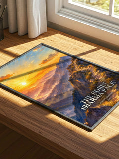 The Robin Sharma pack watercolour book poster framed on wall – non fiction wall art