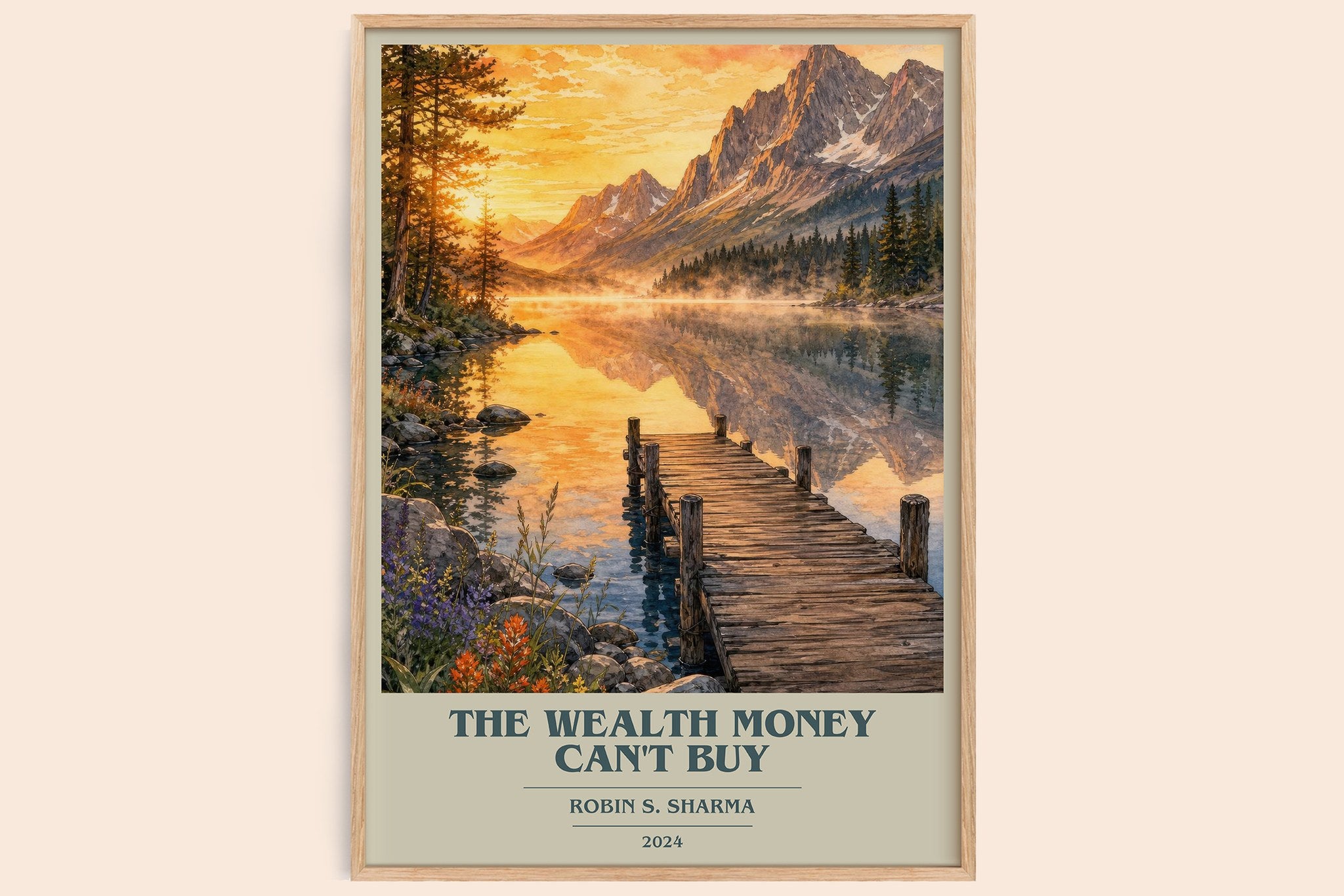 The Wealth Money Can't Buy Book Cover Poster by Robin S. Sharma