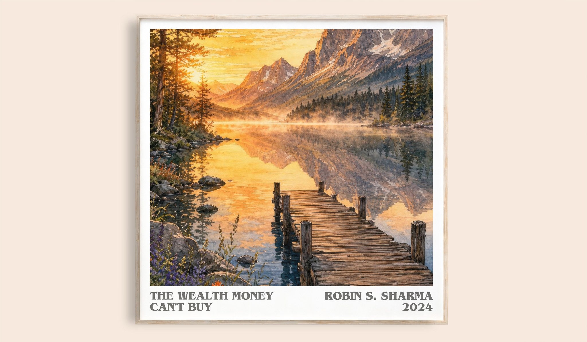 The Wealth Money Can't Buy Literary Art Print by Robin S. Sharma