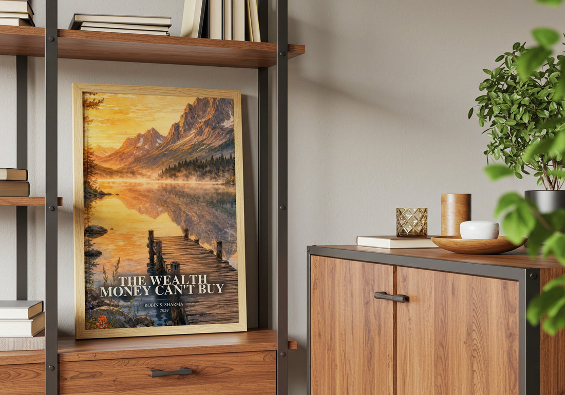The Wealth Money Can't Buy book watercolour illustration paper finish options – matte satin gloss