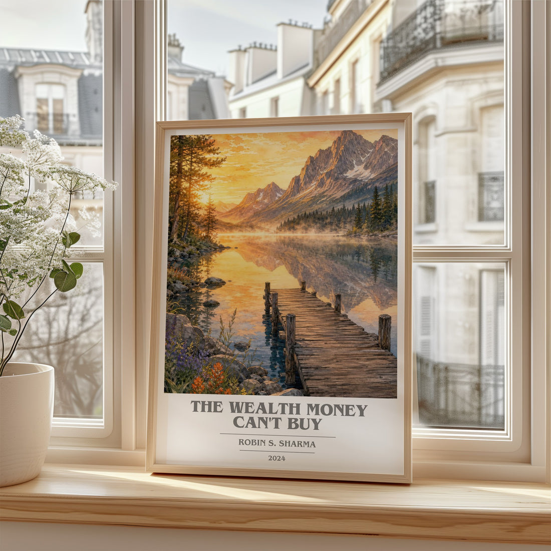 The Wealth Money Can't Buy book cover poster colour and style options – Robin S. Sharma book art