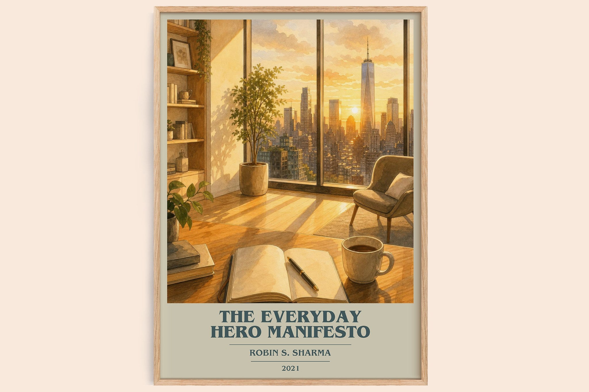The Everyday Hero Manifesto Book Cover Poster by Robin S. Sharma