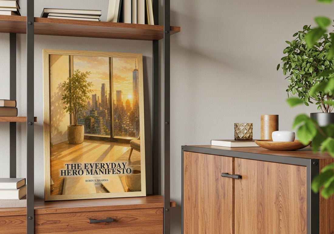 The Everyday Hero Manifesto book watercolour illustration paper finish options – matte satin gloss