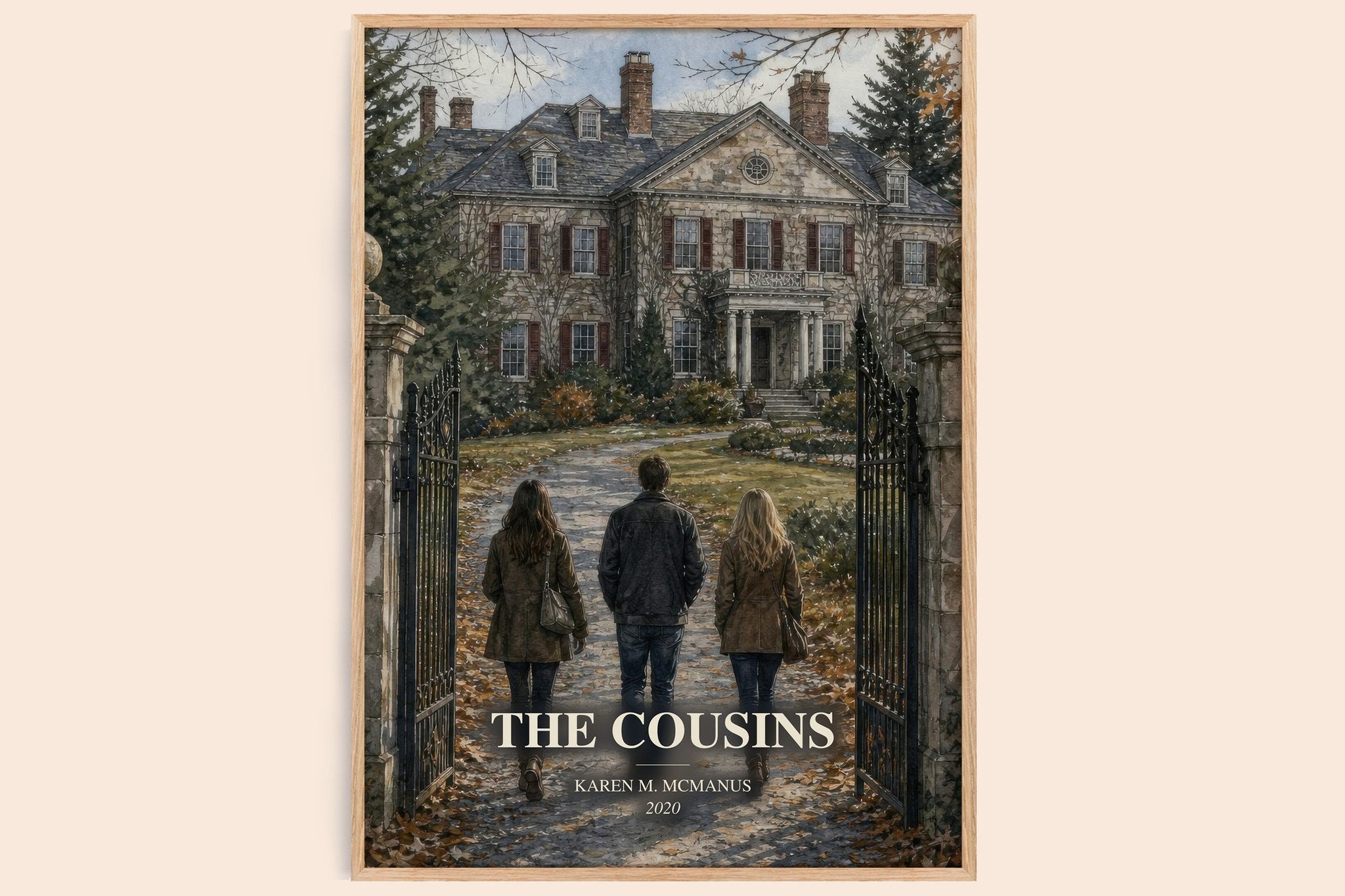 The Cousins Book Watercolour Illustration by Karen M. McManus