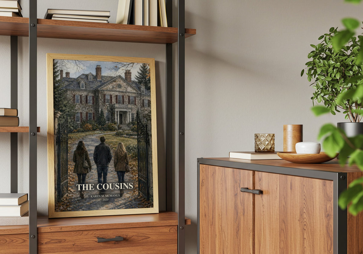 The Cousins book watercolour illustration paper finish options – matte satin gloss