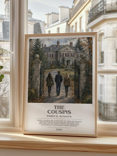 The Cousins bookish poster colour and style options – Karen M. McManus book art