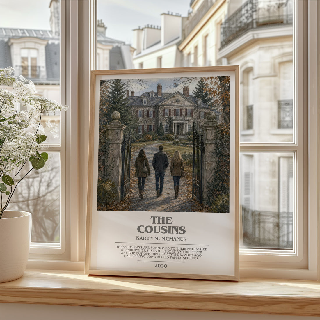 The Cousins bookish poster colour and style options – Karen M. McManus book art