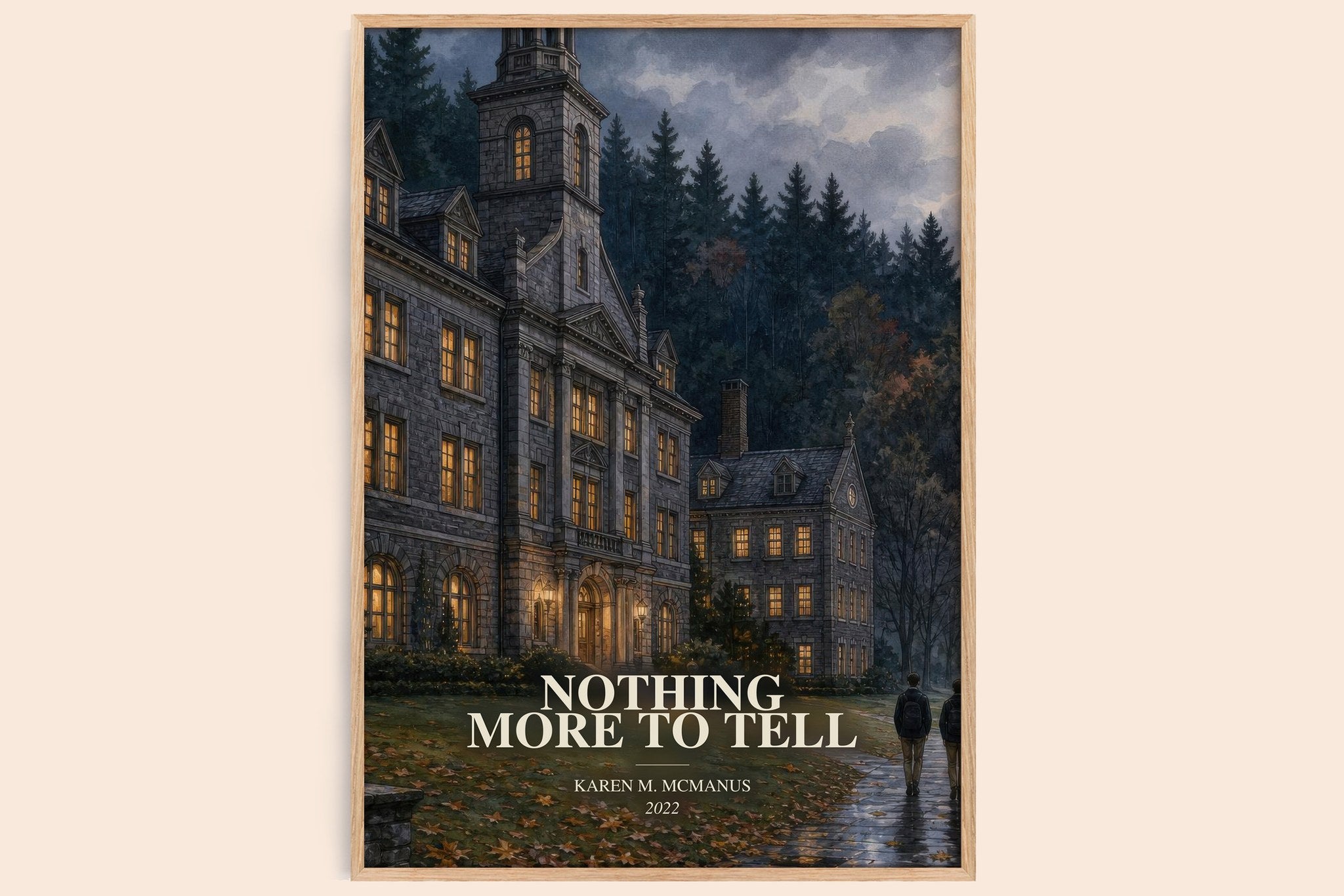 Nothing More to Tell Book Watercolour Illustration by Karen M. McManus