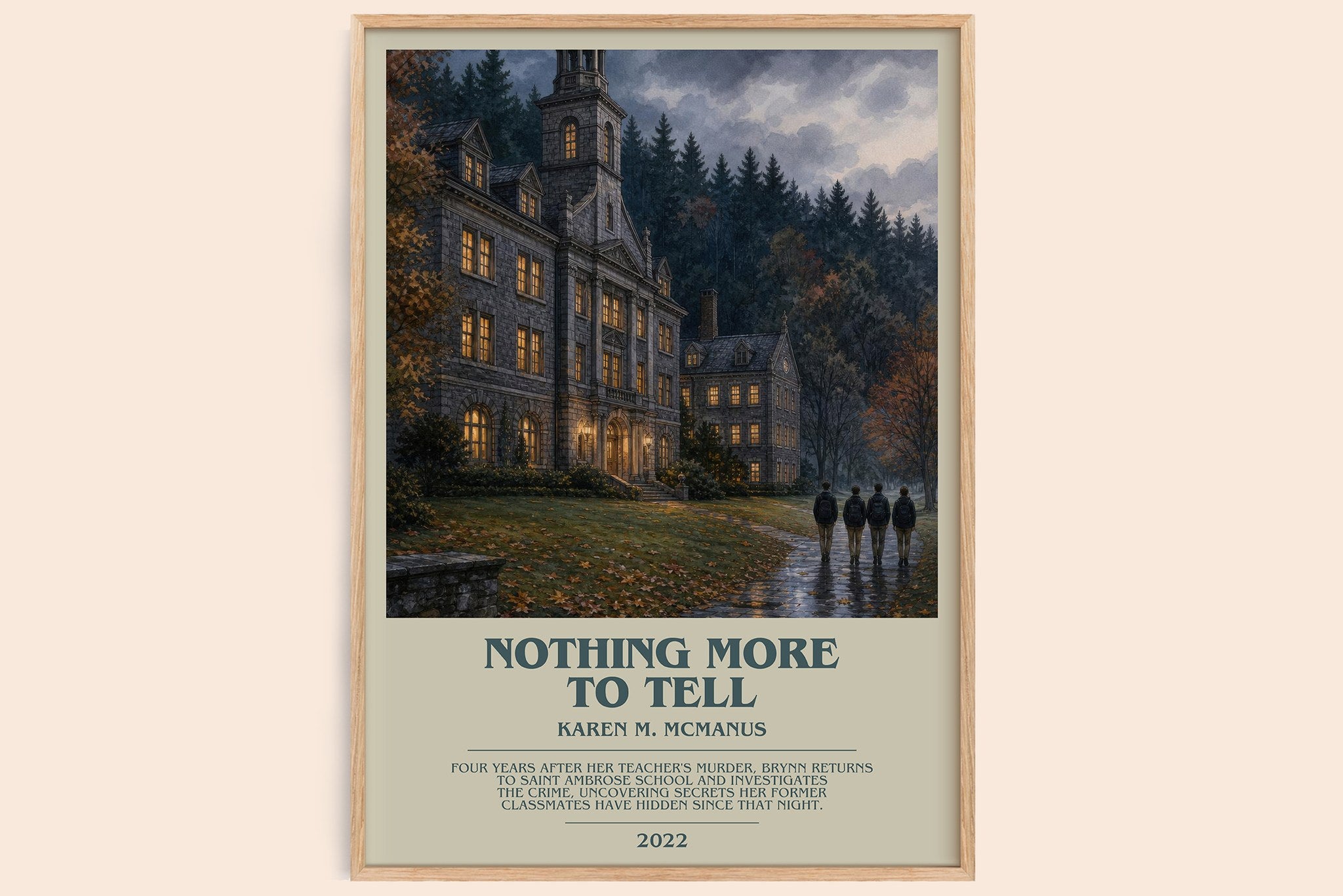 Nothing More to Tell Bookish Wall Art by Karen M. McManus