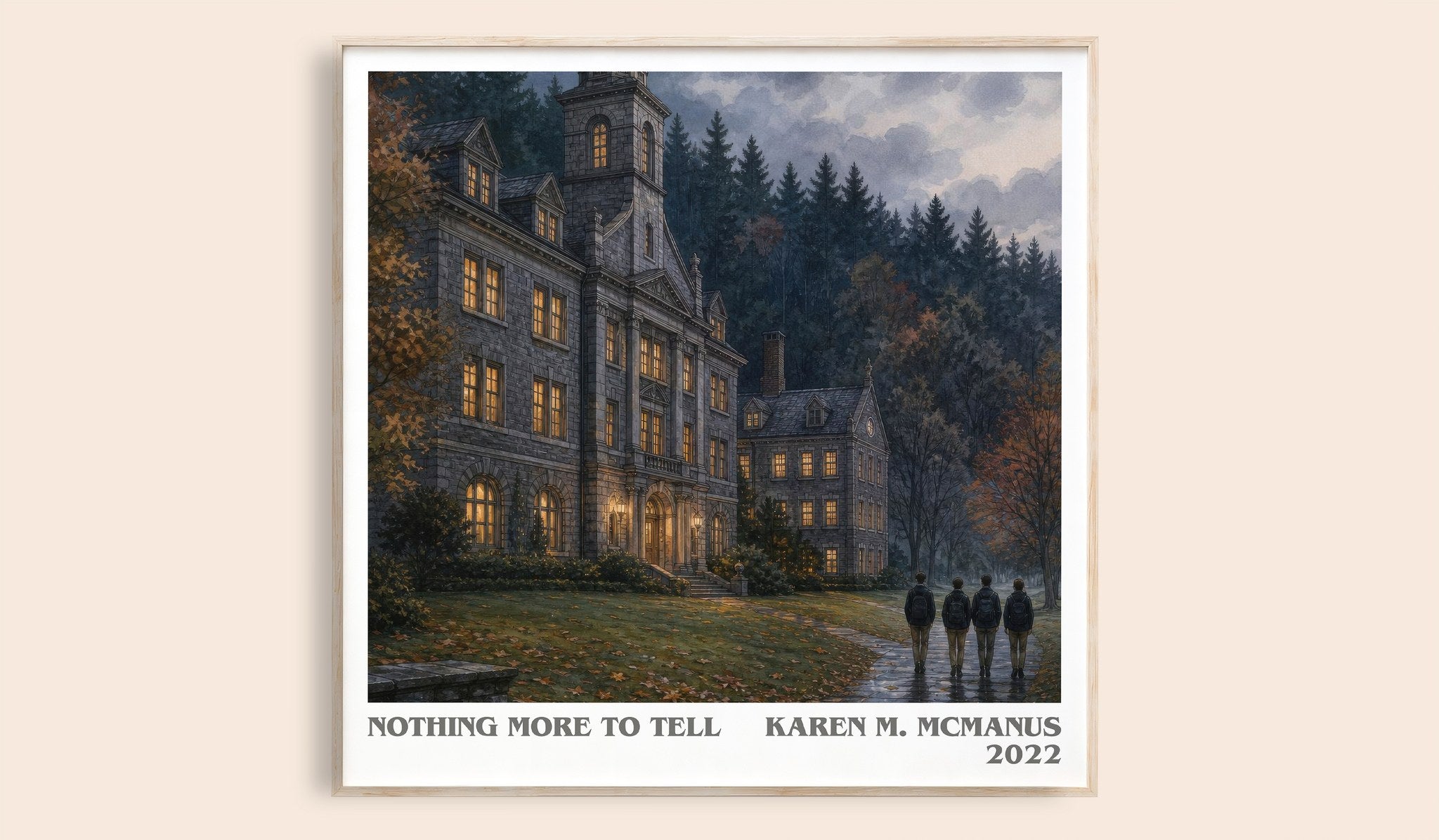 Nothing More to Tell Literary Art Print by Karen M. McManus