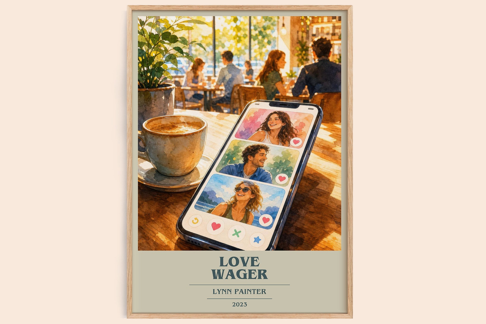 Love Wager Book Cover Poster by Lynn Painter