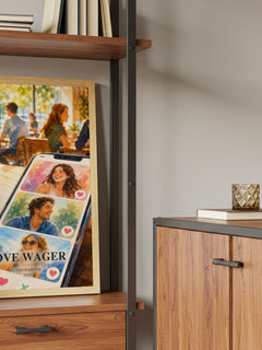 Love Wager book watercolour illustration paper finish options – matte satin gloss