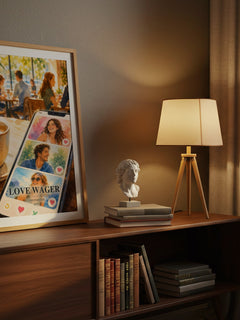 Love Wager watercolour print on bookshelf – Lynn Painter fan gift
