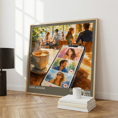 Love Wager literary print framed by window – literary home decor