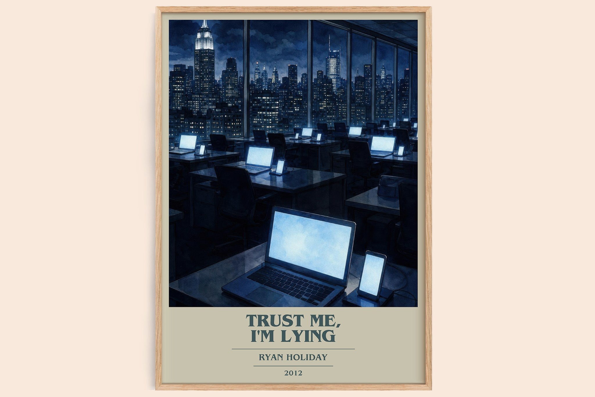 Trust Me, I'm Lying Book Cover Poster by Ryan Holiday