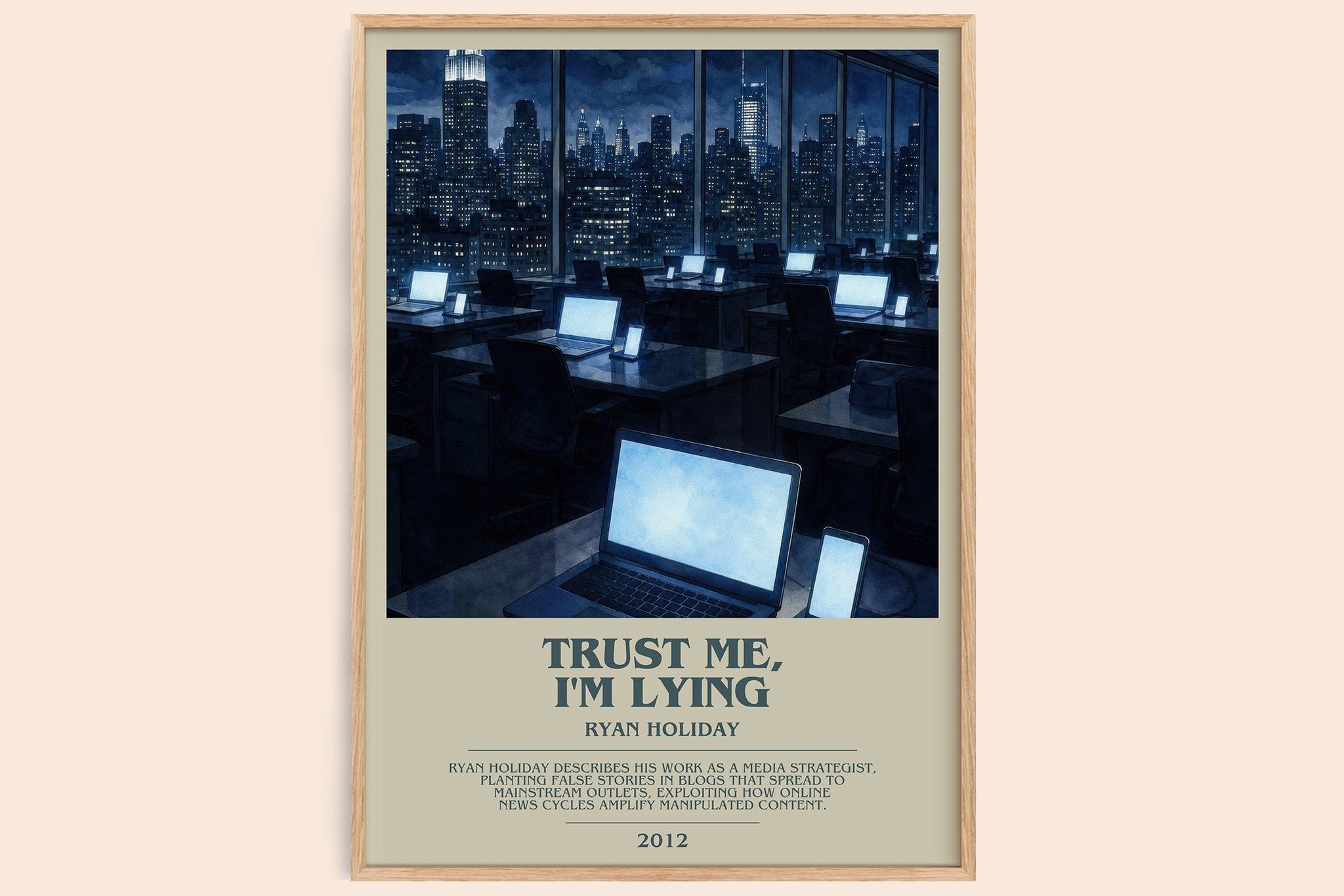 Trust Me, I'm Lying Bookish Wall Art by Ryan Holiday
