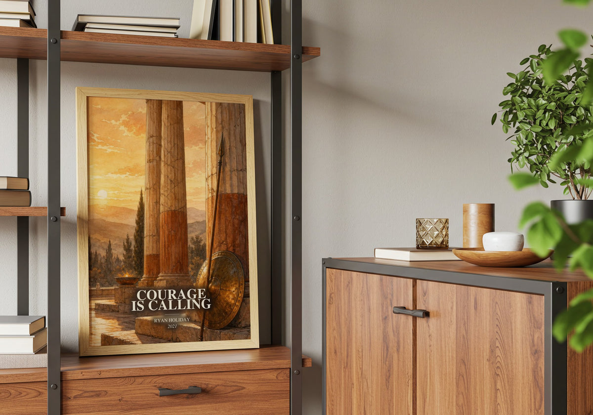 Courage Is Calling book watercolour illustration paper finish options – matte satin gloss