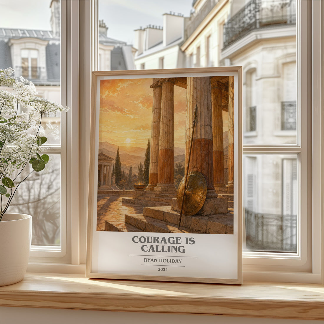 Courage Is Calling book cover poster colour and style options – Ryan Holiday book art