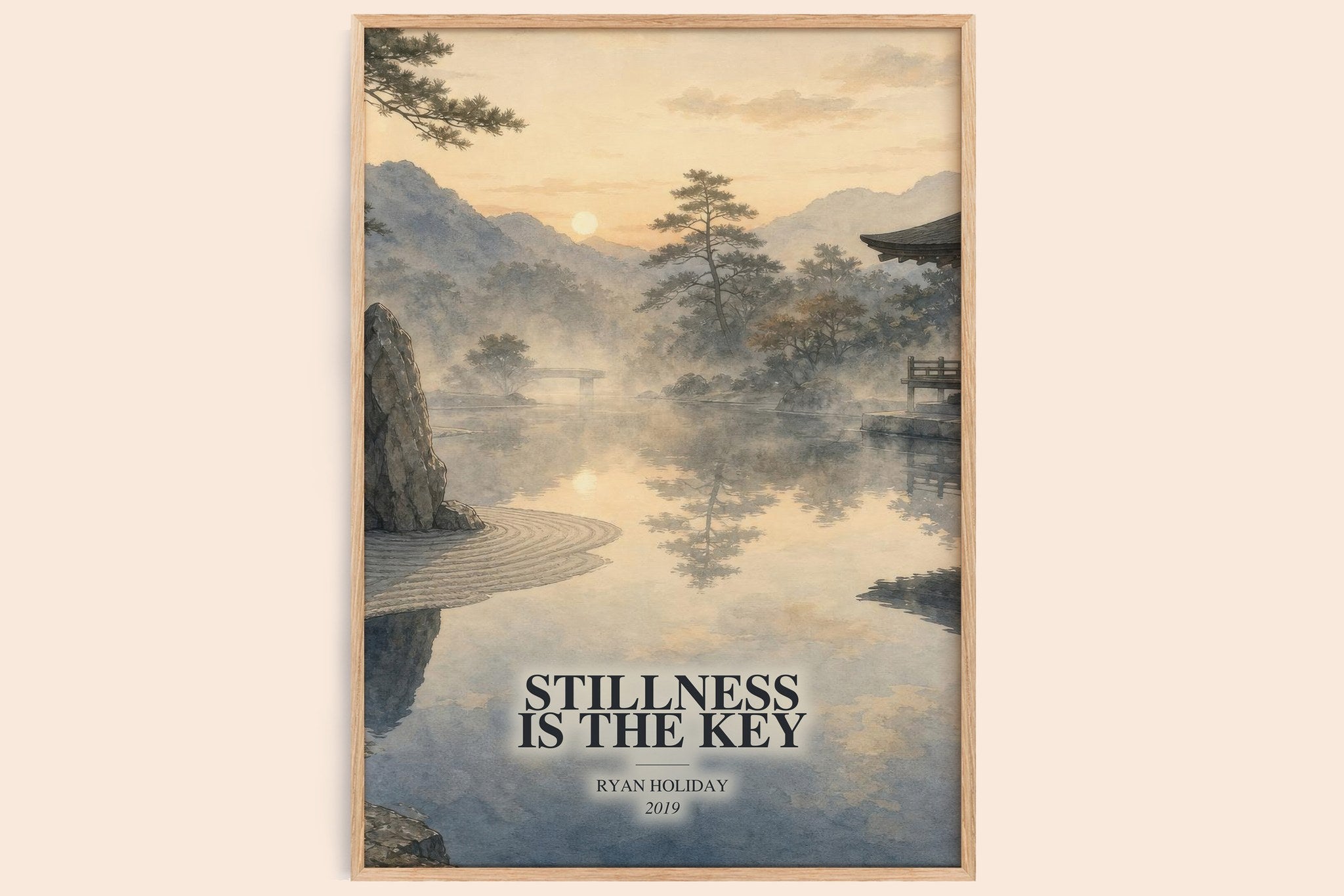 Stillness Is the Key Book Watercolour Illustration by Ryan Holiday