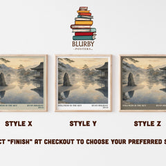 Stillness Is the Key literary print in frame leaning in hallway – philosophy wall art