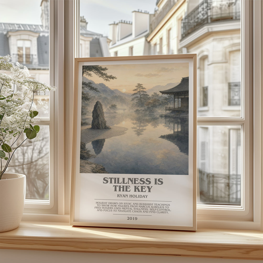 Stillness Is the Key bookish poster colour and style options – Ryan Holiday book art