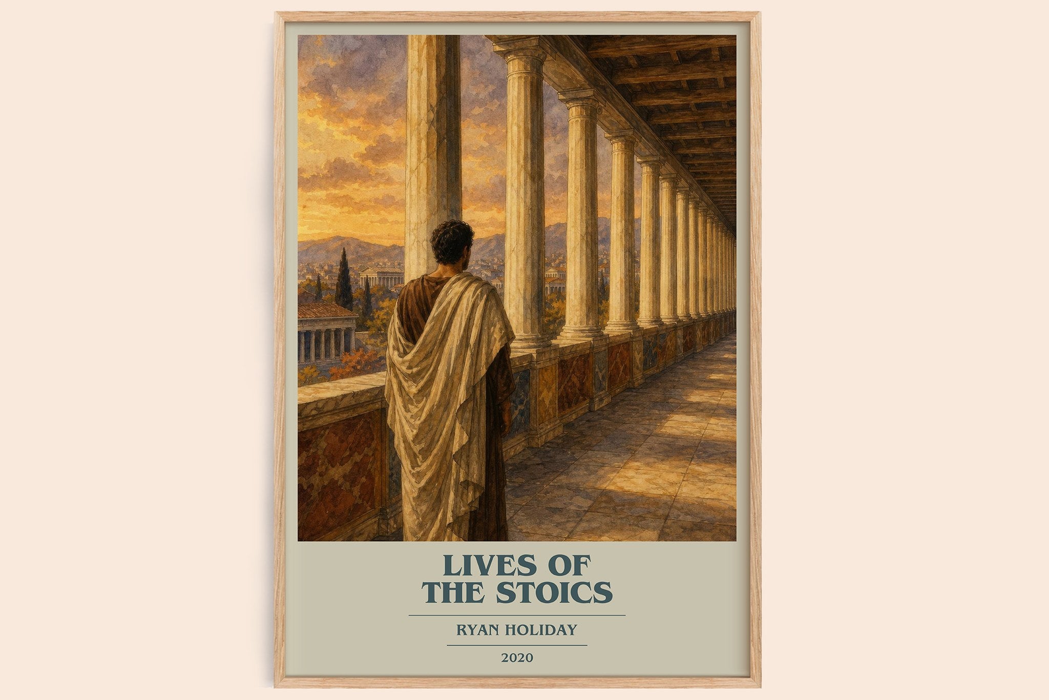 Lives of the Stoics Book Cover Poster by Ryan Holiday