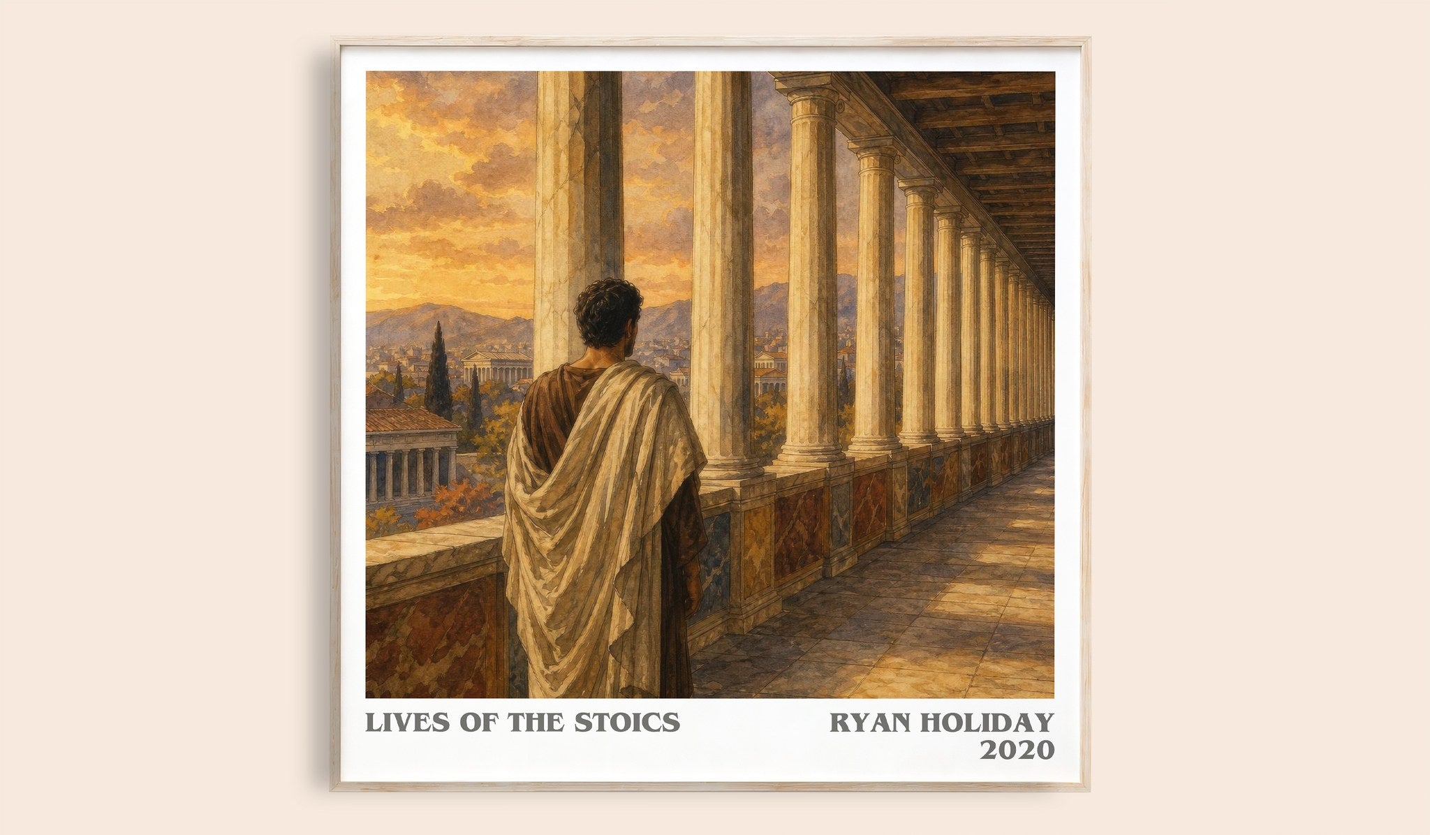 Lives of the Stoics Literary Art Print by Ryan Holiday