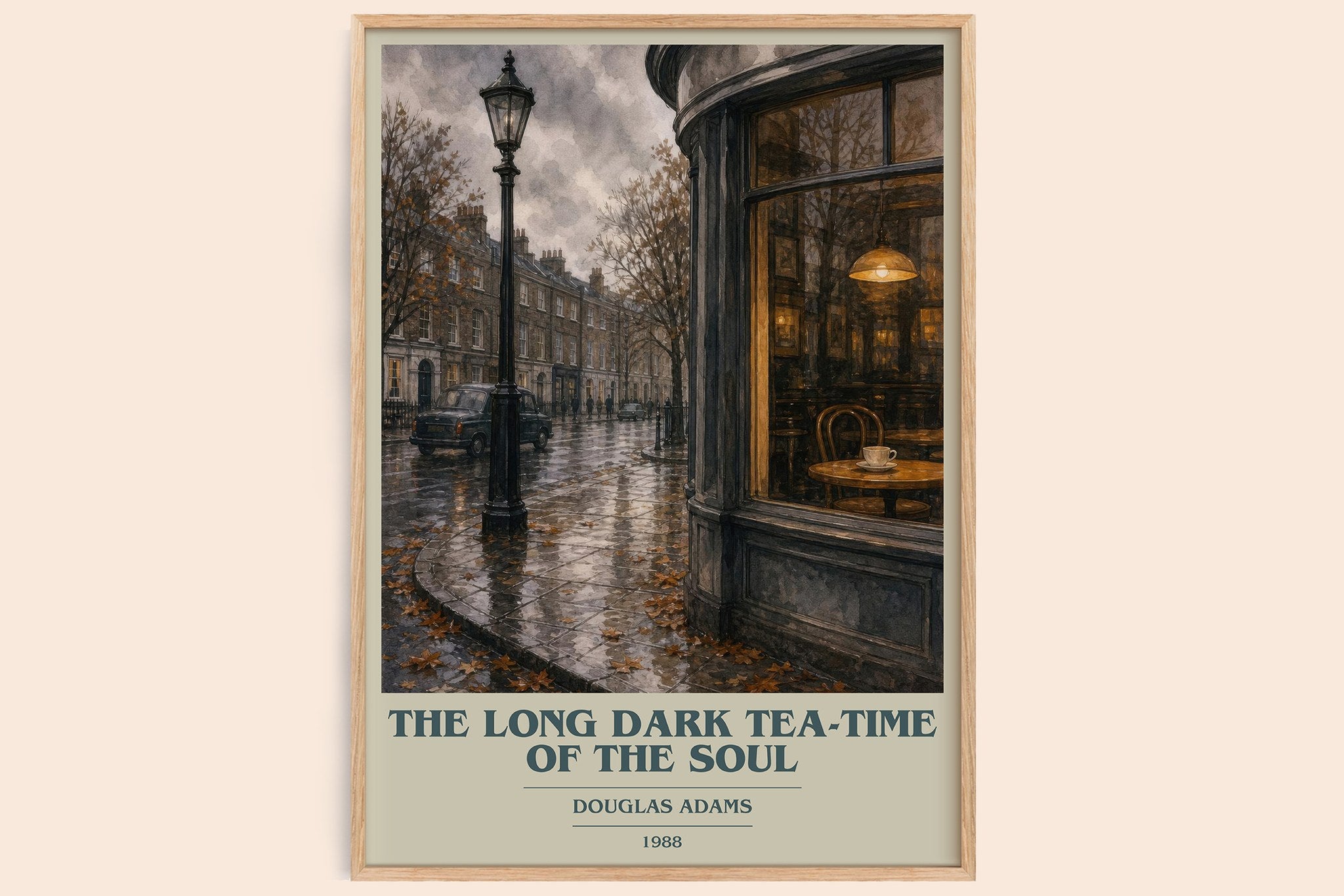 The Long Dark Tea-Time of the Soul Book Cover Poster by Douglas Adams