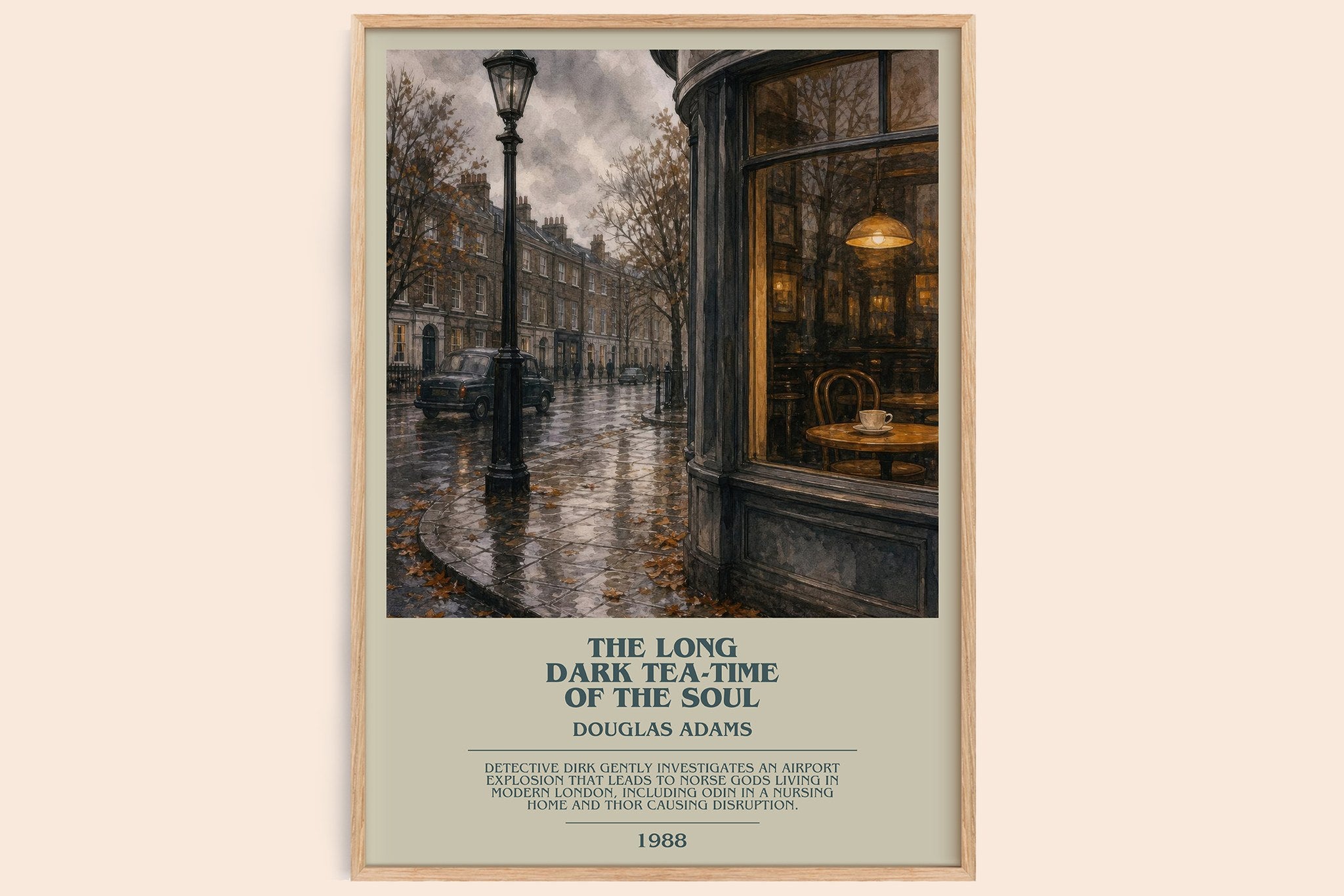 The Long Dark Tea-Time of the Soul Bookish Wall Art by Douglas Adams