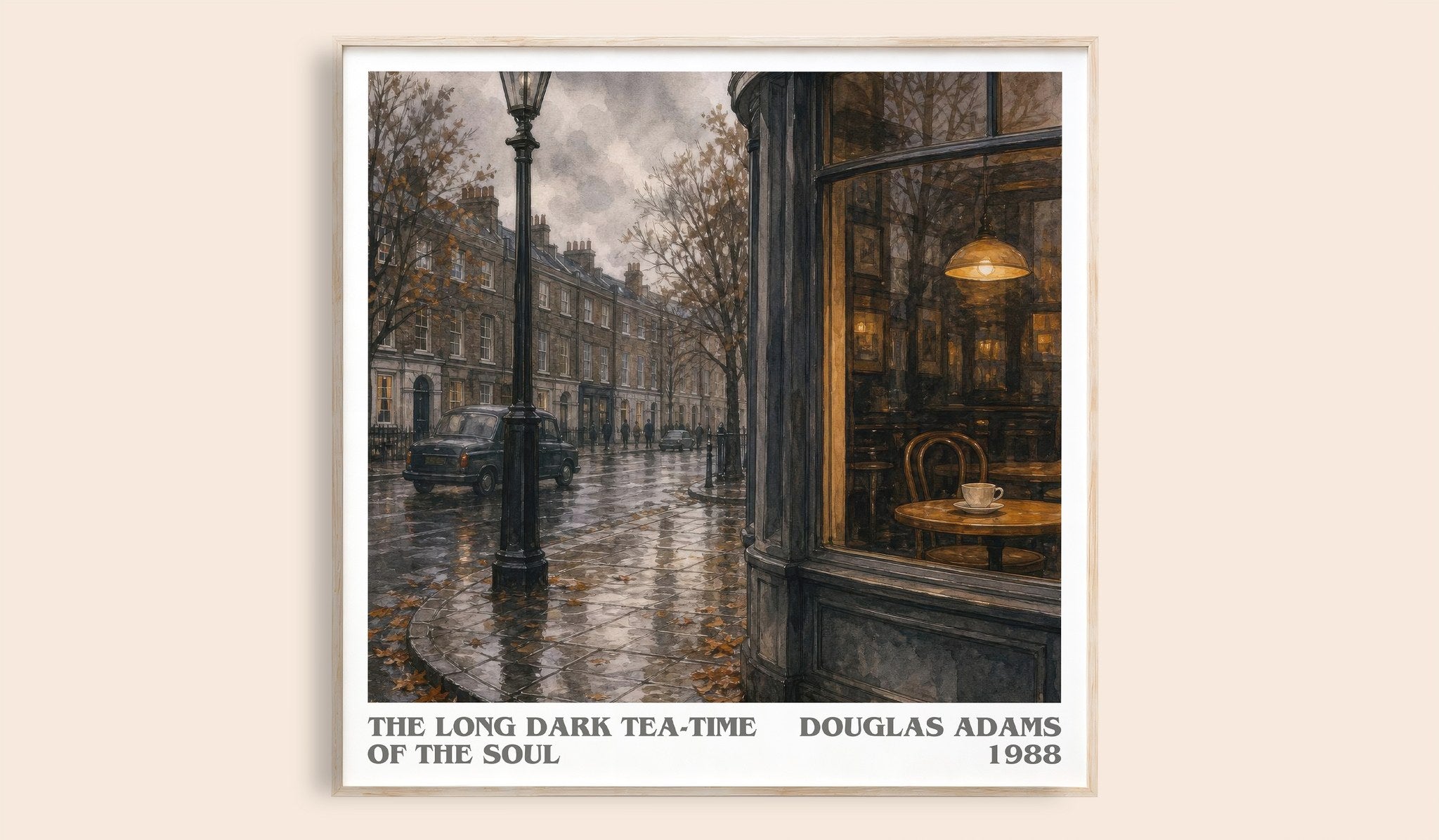 The Long Dark Tea-Time of the Soul Literary Art Print by Douglas Adams