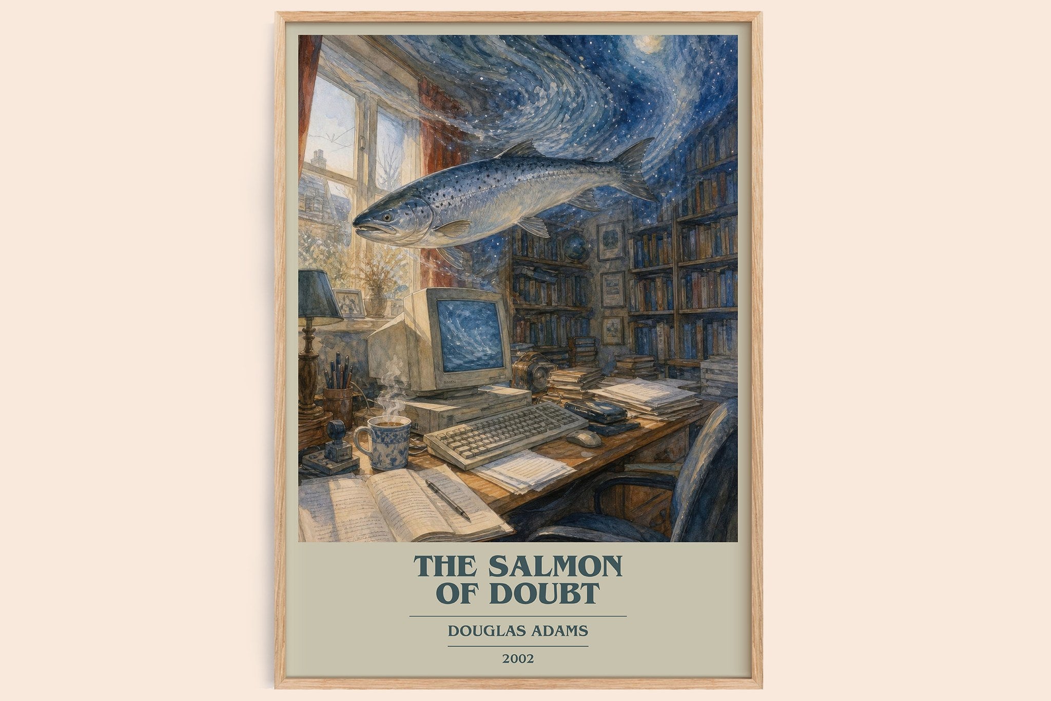 The Salmon of Doubt Book Cover Poster by Douglas Adams