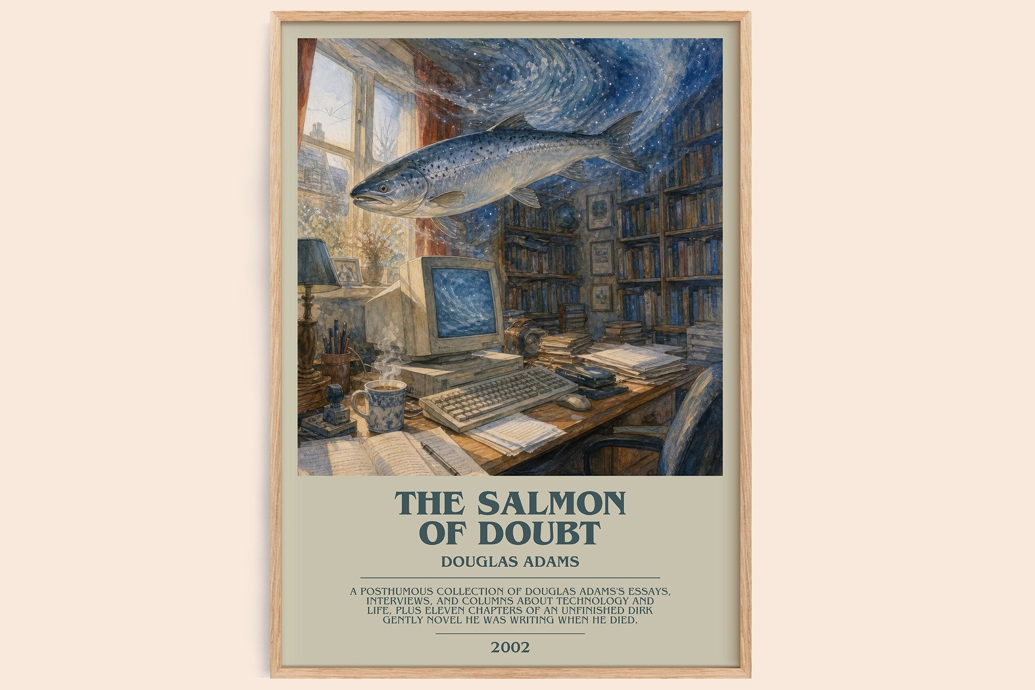 The Salmon of Doubt Bookish Wall Art by Douglas Adams