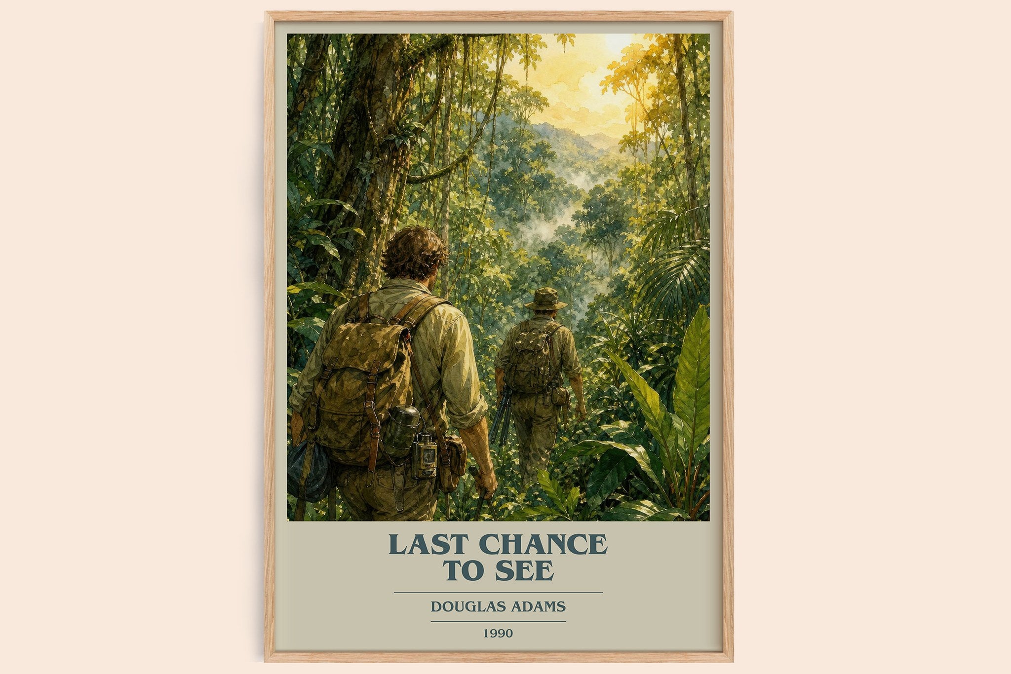Last Chance to See Book Cover Poster by Douglas Adams