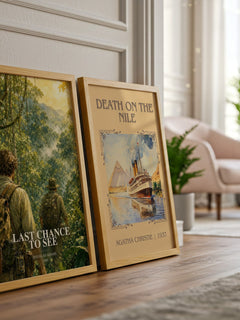 Last Chance to See watercolour print framed by window – literary home decor